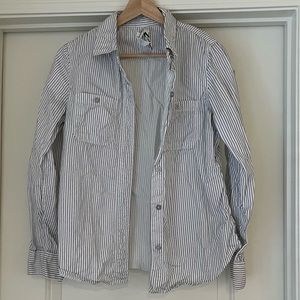 Seven for all mankind pinstripe button down shirt